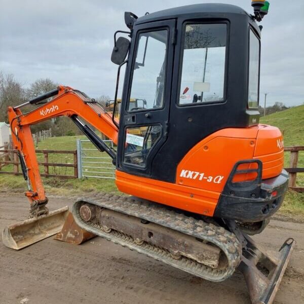 Mini-pelle Kubota KX71-3 (2012), 2 534 heures, 2.5 tonnes - occasion